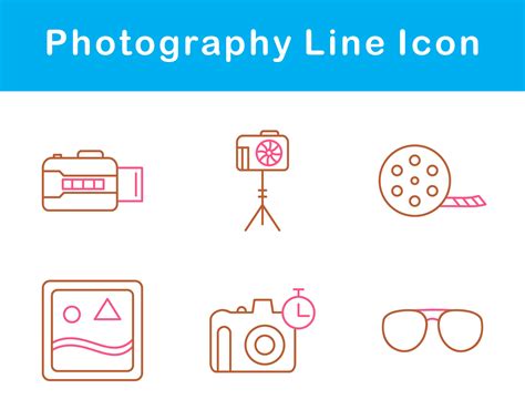 Photography Vector Icon Set 21458603 Vector Art at Vecteezy