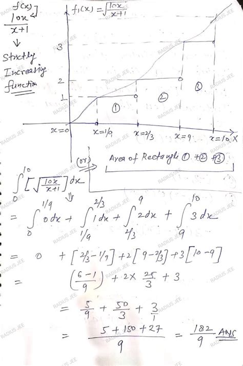 100 Problems on Greatest Integer Function - RADIUS JEE