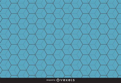 Blue Hexagon Pattern Background Vector Download