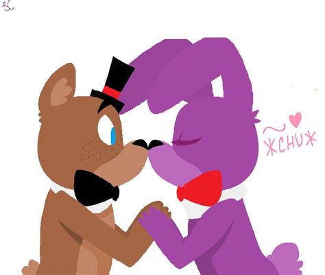 Freddy X Bonnie Kiss by KING-NINNERS Five Nights At Anime, Five Nights At Freddy's, Fnaf Freddy ...