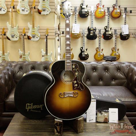 Gibson SJ-200 Standard Electric-Acoustic Guitar Vintage Sunburst - Wild West Guitars