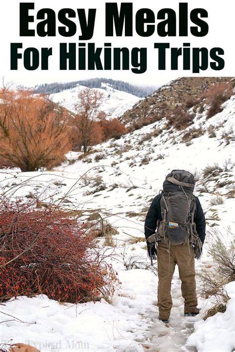 Easy Hiking Meals for Backpacking - No Cook Day Hike Foods