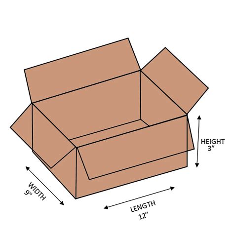 A4 Single Wall Cardboard Box 12 x 9 x 3 (Bundle 25) - Hub Packaging