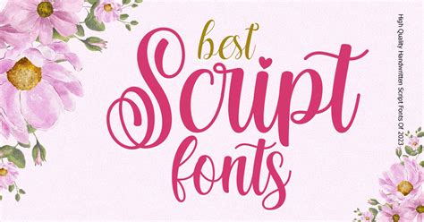 26 Best Script Fonts Of 2023 | Graphic Design Junction