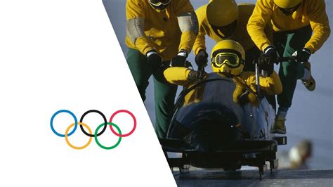 Jamaican Bobsleigh Team Debut At Calgary 1988 Winter Olympics - YouTube