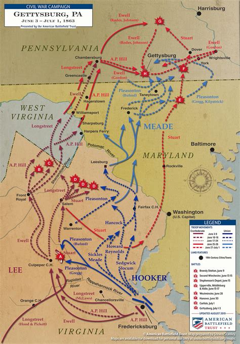 Gettysburg Campaign - June 3 to July 1, 1863 | American Battlefield Trust
