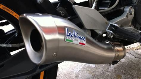 KTM Duke 200 Leovince Cobra Exhaust - YouTube