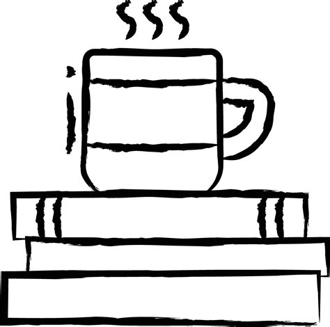 book and tea hand drawn vector illustration 35500565 Vector Art at Vecteezy