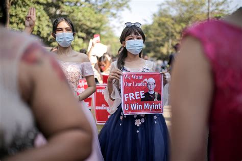 Myanmar anti-coup protesters rally at Chinese embassy