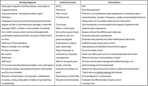 Acute Pain - Nursing Care Plan for Myocardial Infarction (MI) - Nursing ...