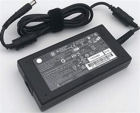 Replacement HP 120W 19.5V 6.15A Output AC Adapter, Input 100-240V 1.7A ...