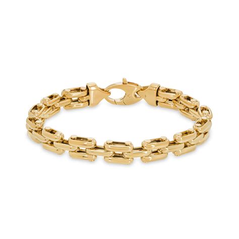 Yellow Gold Link Bracelet | Rich Diamonds