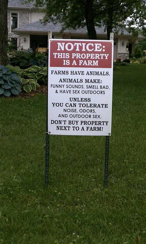 This is a farm! | Farm humor, Real estate humor, Farm life