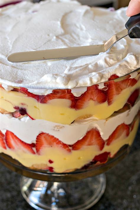 Traditional English Trifle - This traditional English trifle is a layered dessert made with ...