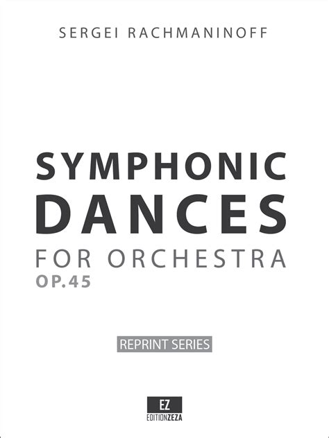 Rachmaninov Symphonic Dances Op.45 Full Score & Orchestral Parts sheet music