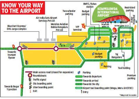 Bengaluru International Airport Map