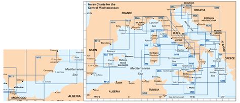 Imray M Series Nautical Charts - Mediterranean Sea - Marine Super Store