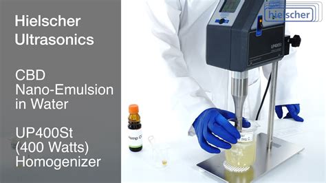 CBD Nano-Emulsion - Simple Method to Produce a Perfect Nano-Emulsion - 400 Watts Sonicator - YouTube