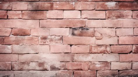 Vintage Pink Brick Wall Texture Wallpaper Background, Wallpaper Texture, Wall Wallpaper, Brick ...