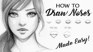 How To Draw A Upturned Nose - Drawing Tutorials