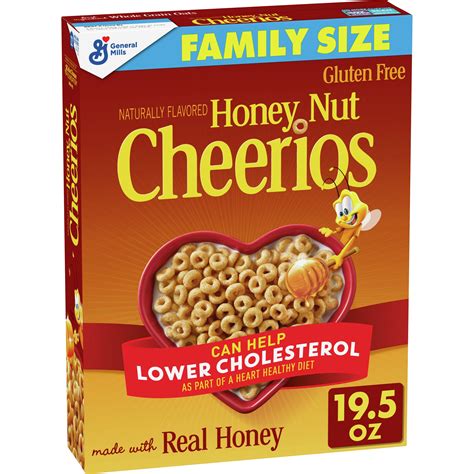 Honey Nut Cheerios™ Gluten Free Cereal Box Family Size 19.5 oz | General Mills Convenience and ...