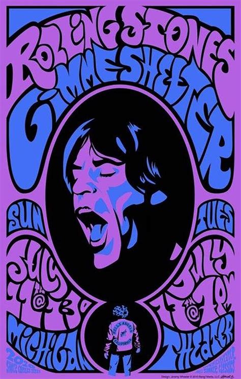 The Rolling Stones Vintage Concert Poster Iron On Transfer #3 – Divine ...