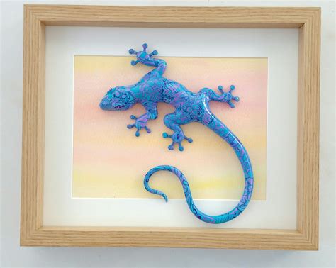 Gecko Lizard Gecko sculpture Gecko wall art Lizard wall