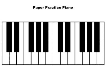 Paper Piano Keyboard Printable