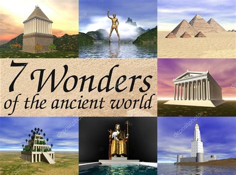 Seven wonders of the ancient world — Stock Photo © Elenita #1185598