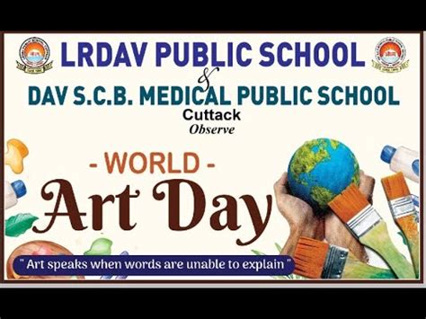 WORLD ART DAY 2023 || LR DAV PUBLIC SCHOOL || DAV SCB MEDICAL PUBLIC ...