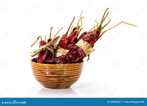 Dried red chillies stock image. Image of condiment, flavor - 58592361