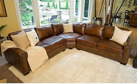 2023 Latest Diana Dark Brown Leather Sectional Sofa Set
