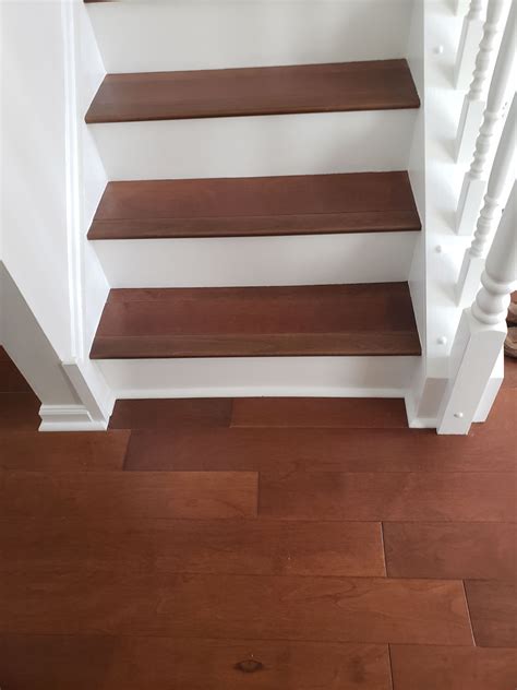 Stair Tread and Riser Installation by Flowers Flooring | Flooring sale, Engineered hardwood ...