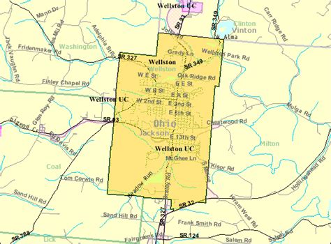 Image: Detailed map of Wellston, Ohio