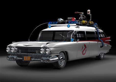 Ghostbusters HD Wallpaper: The Iconic Ecto-1 Car