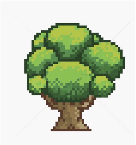 Pixel Tree Banner - Tree Pixel Art Png, Transparent Png , Transparent Png Image - PNGitem