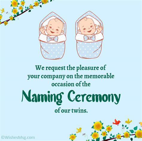 Naming Ceremony Invitation Messages - WishesMsg