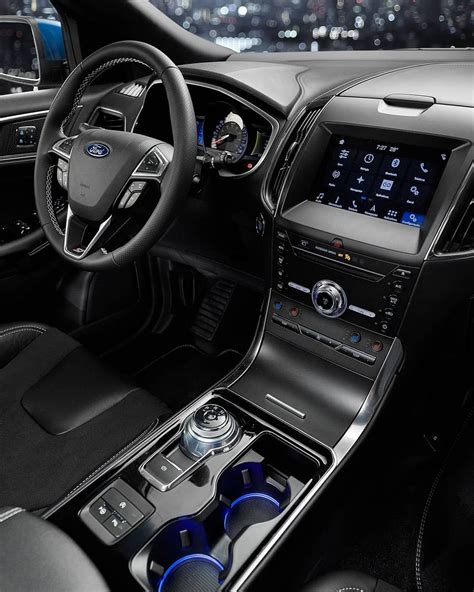 The 2019 Ford Edge interior has such a sleek and modern look! | Ford edge, Ford mustang car ...