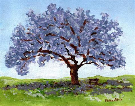 Jacaranda Tree Painting by Diane Ellias - Pixels