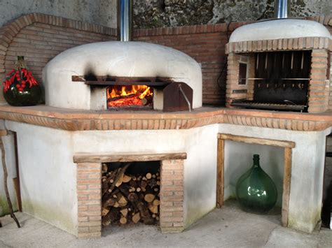 New Wood Fired Outdoor Pizza Oven at Mama Agata's in Ravello, Italy