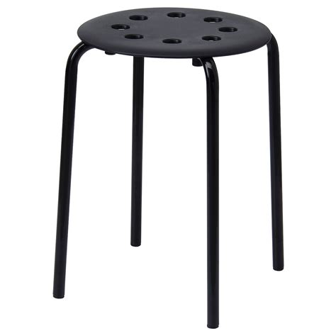 MARIUS Stool, black - IKEA