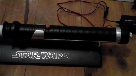 Star Wars Qui Gon Jinn Style Custom Lightsaber - YouTube