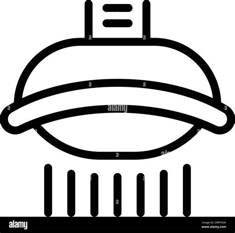 Ventilation system icon outline vector. Kitchen purifier appliance ...