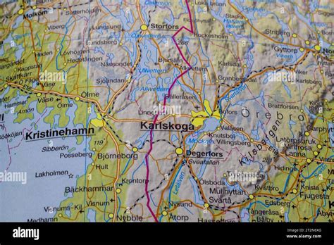 map of karlskoga Stock Photo - Alamy