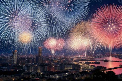 AI generated Fireworks background. Pro Photo 35234789 Stock Photo at ...