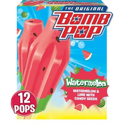 The Original Bomb Pop Frozen Watermelon Pops - 21oz/12ct : Target