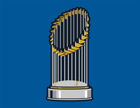 MLB World Series Trophy Multicolor Vector SVG | Etsy