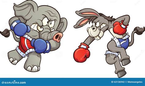 Elephant vs donkey editorial photography. Illustration of gradients - 63136942