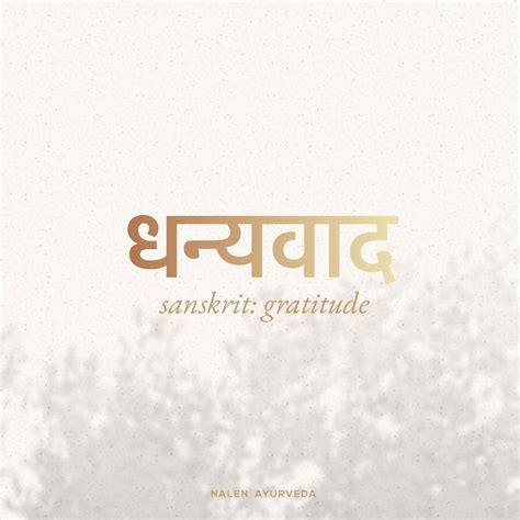 Dhanyavad - Gratitude and Thank You in Sanskrit