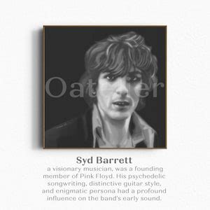 Syd Barrett Portrait Drawing Digital Art Perfect Printable Gift for Pink Floyd Fans - Etsy